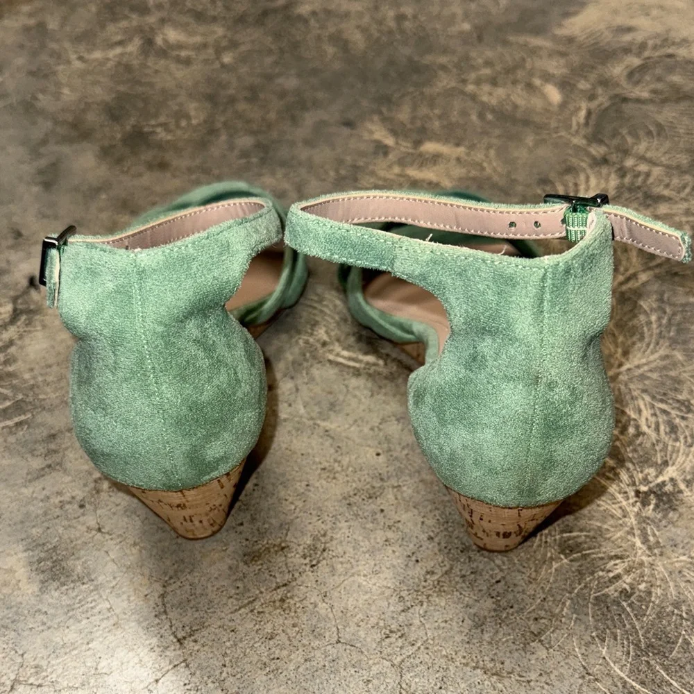 * Charles By Charles David Green Suede Wedges